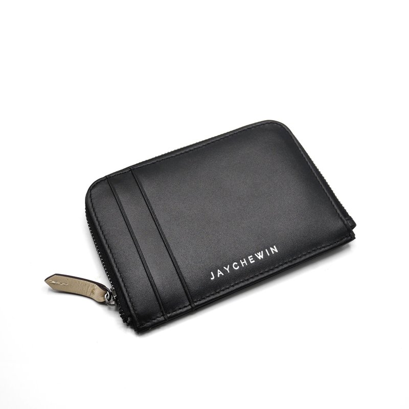 ALMOSTPERFECT - Flat Wallet in Black - 錢包/皮夾/長短夾 - 真皮 黑色