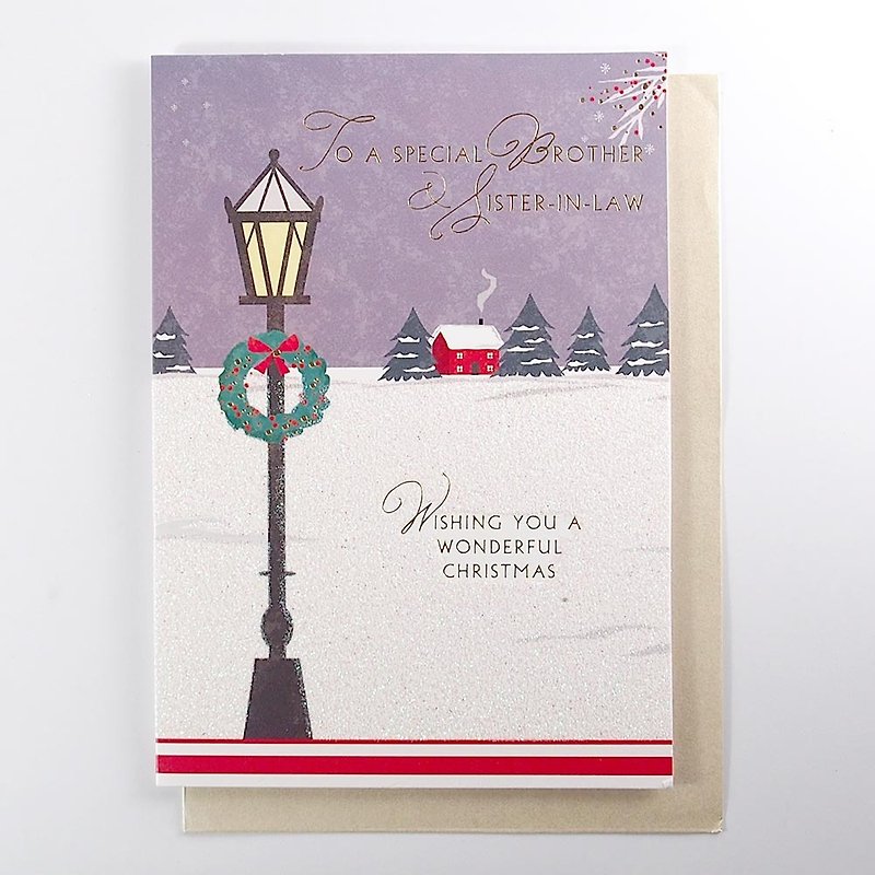 美好的聖誕夜晚 耶誕卡片【Ling Design-卡片 聖誕節系列】 - 卡片/明信片 - 紙 多色