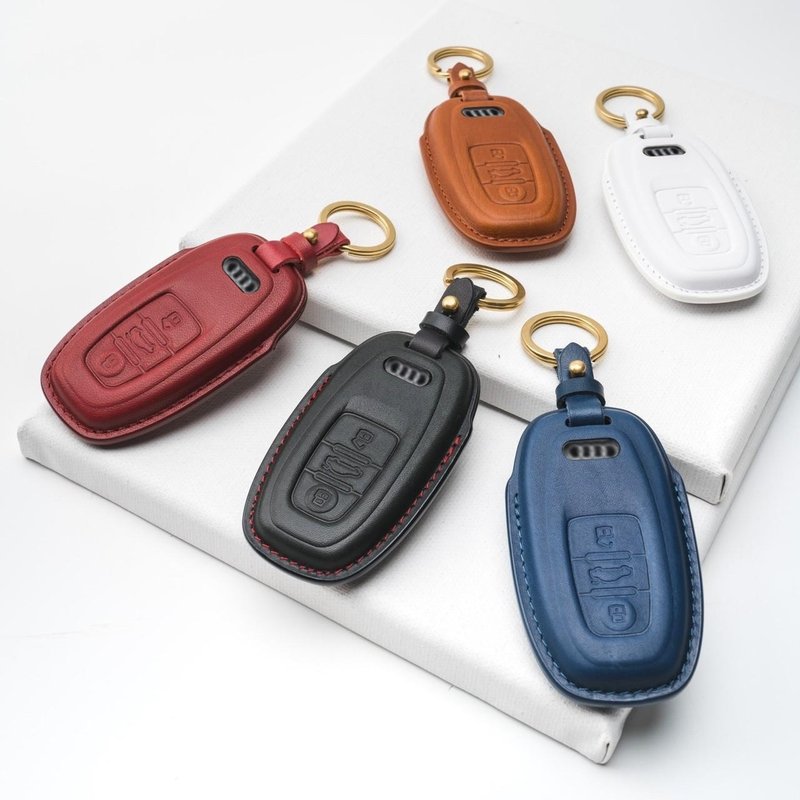 AUDI 奧迪 A1 A3 A4 A5 A8 Q2 Q3 Q5 Q7 RS7 鑰匙圈 鑰匙皮套 - 鑰匙圈/鑰匙包 - 真皮 