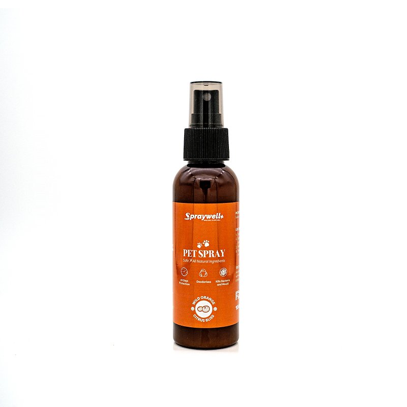Spraywell Natural Aromatherapy Spray for Pets - Wild Orange (100ml) - ทำความสะอาด - วัสดุอื่นๆ สีส้ม