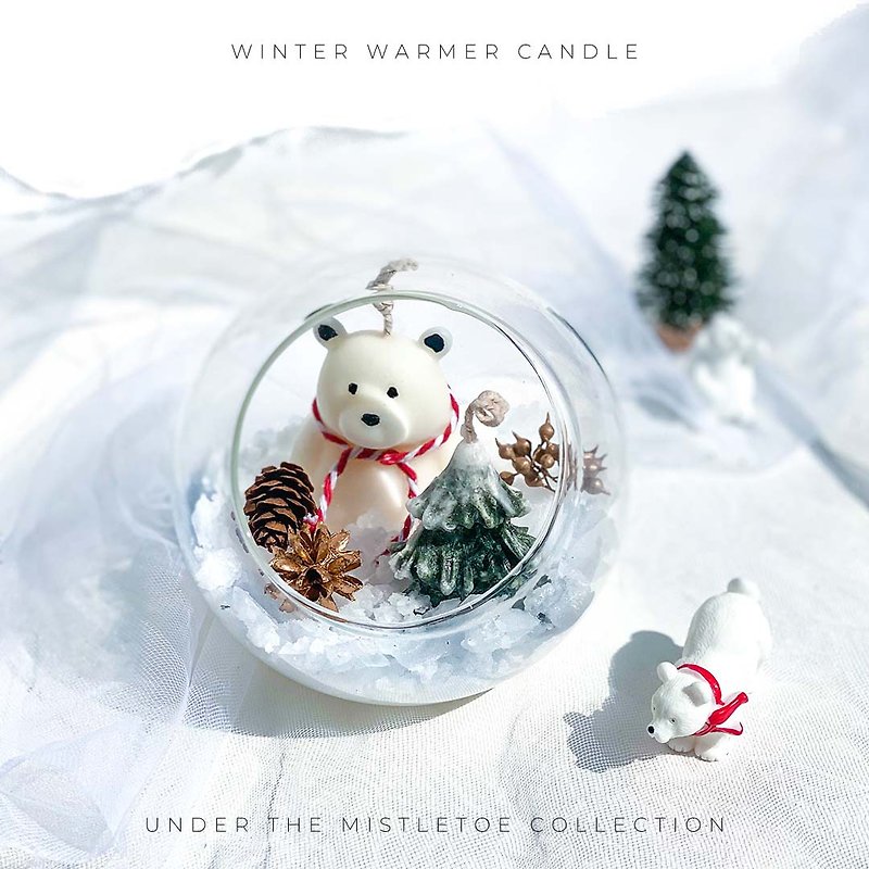 Winter Warmer Candle | Handmade Scented Candle - Candles & Candle Holders - Wax White