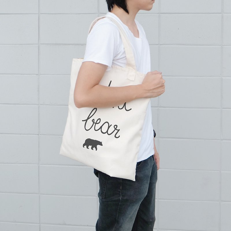 LET IT BEAR, Changeable color tote bag - 手袋/手提袋 - 棉．麻 多色