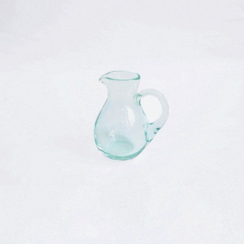 リサイクルガラスのクリーマー - 小皿 - ガラス 