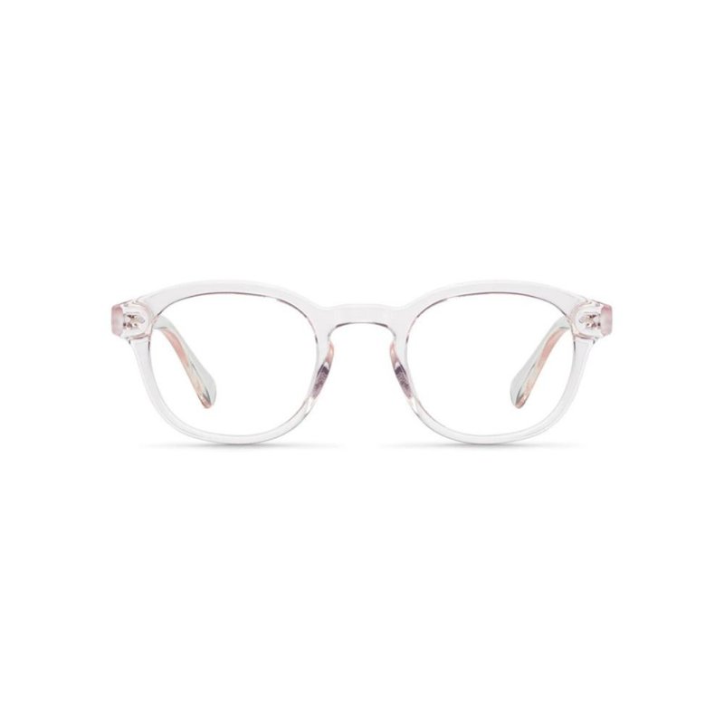 MELLER | SANZA Classic Boston Frame Blue Light Glasses - Rose Champagne - กรอบแว่นตา - สแตนเลส 