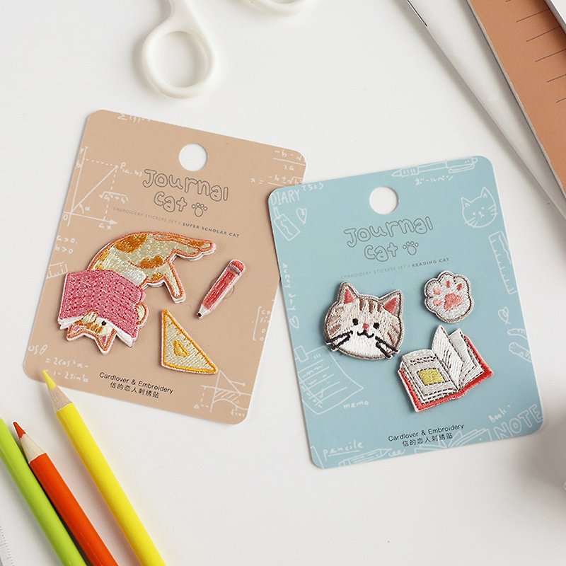 愛好家の手紙刺繍ステッカーかわいい猫の手のアカウントの猫が創造的なシンプルな猫の装飾手のアカウントの材料を注入