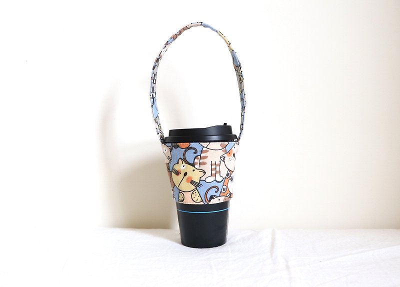 Environmental portable beverage cup cover - Beverage Holders & Bags - Cotton & Hemp Multicolor