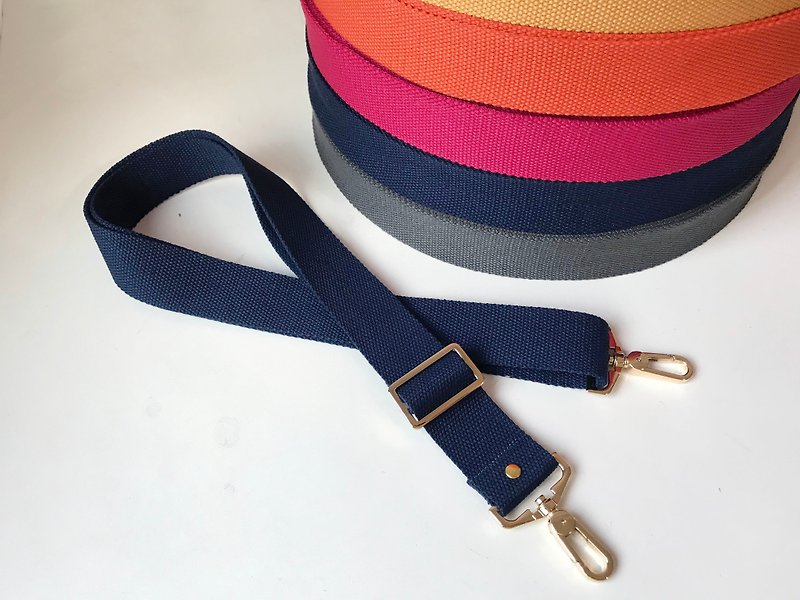 1.5 inch  Canvas Webbing strap ,Replacement Bag Strap. Adjustable straps - Messenger Bags & Sling Bags - Cotton & Hemp Blue
