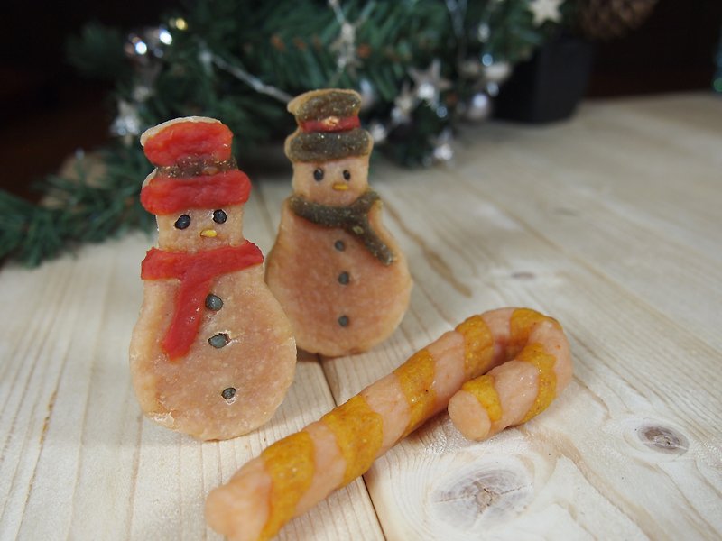 Hao Bang! Natural Dessert - Christmas Limited Edition (Snowman + Candy Cane) - Other - Paper White