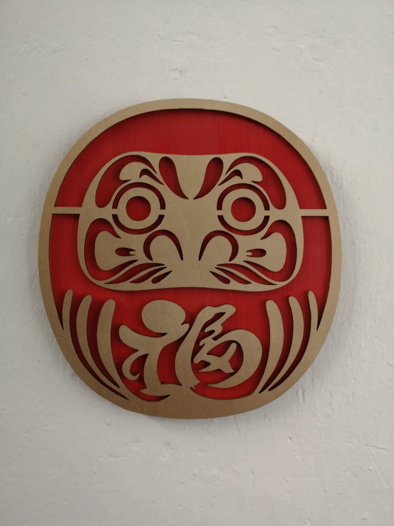新年立體木揮春 日式不倒翁款 可自選顏色 - 擺飾/家飾品 - 木頭 多色