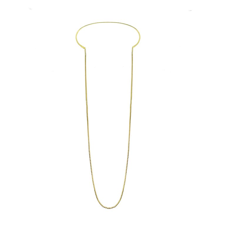 Dissimilar shape necklace AGRI NECKLACE - สร้อยคอ - โลหะ 