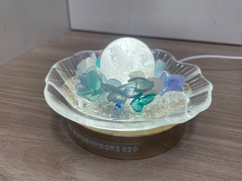 訂製 | 白晶珍珠貝殼小明燈 | 水晶 | 居家燈飾 - 擺飾/家飾品 - 水晶 藍色