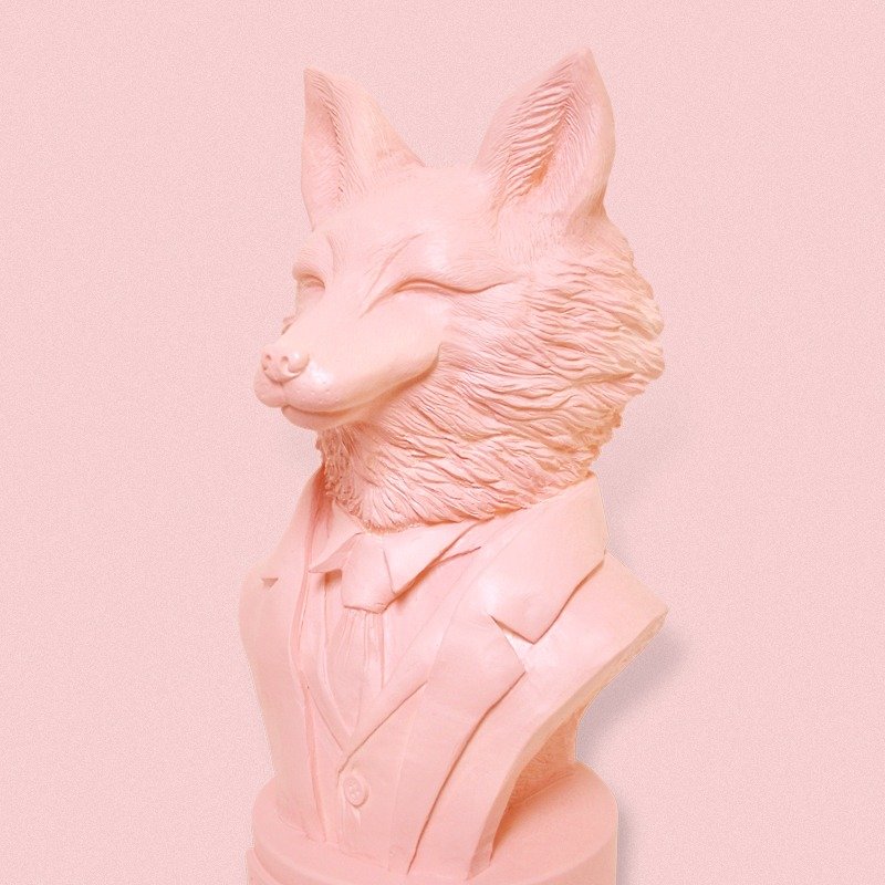 狐狸福爾摩斯 Fox Holmes (蜜桃粉限定色) - 擺飾/家飾品 - 樹脂 粉紅色