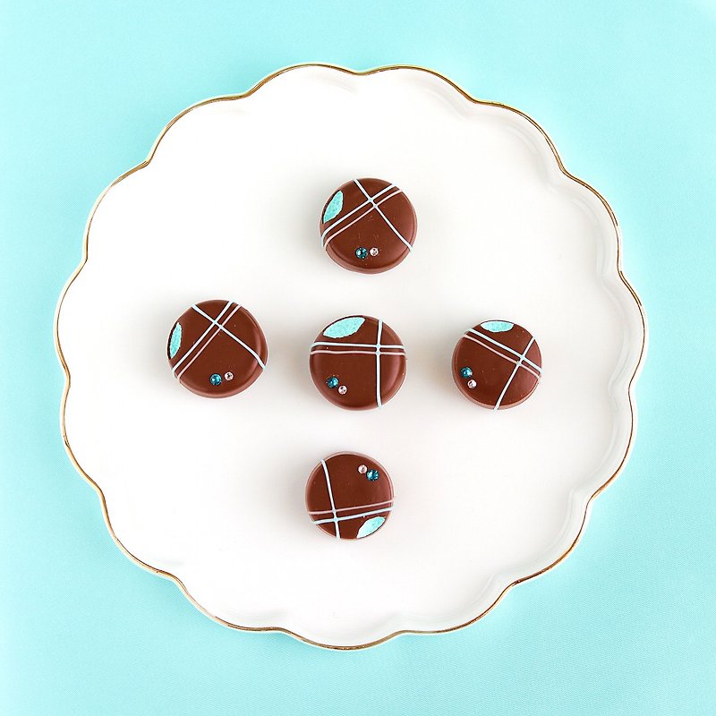 Chocolate mint truffle (magnet) / fake sweets - แม็กเน็ต - ดินเหนียว สีเขียว