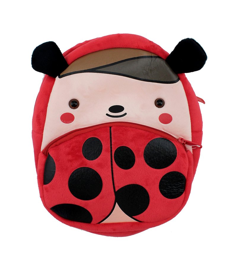 Beetle - Cutest and cozy Animal Travel Backpack for Toddler Kids Boy and Girl - Backpacks - Polyester Red