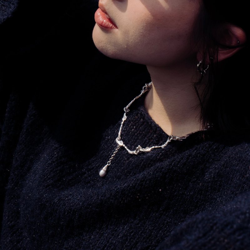 VORTEX necklace - 項鍊 - 銀 