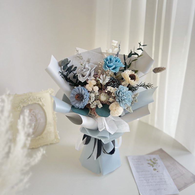 SEE Floral Design Preserved Flowers Dried Flowers- Blessing Graduation Bouquet (L) - Dried Flowers & Bouquets - Plants & Flowers 