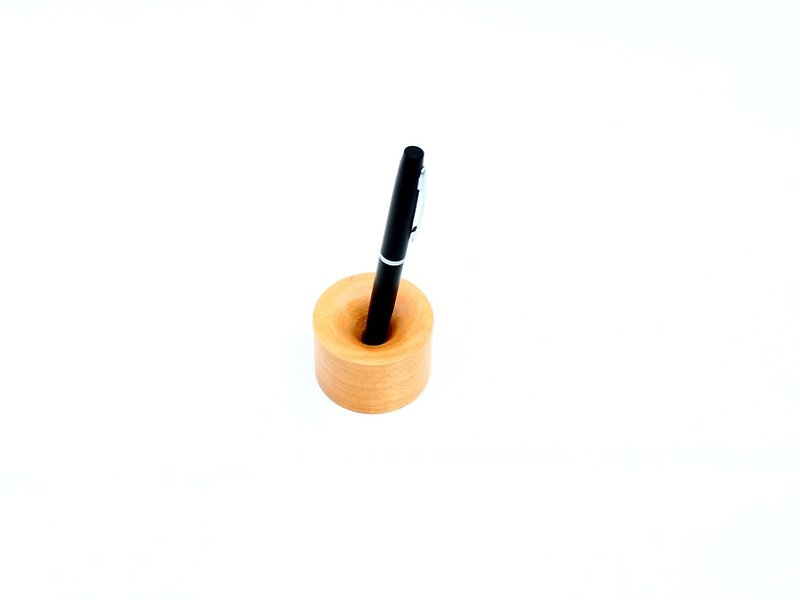 無垢材の穴ペンホルダー - ブナの木 - 収納用品 - 木製 オレンジ