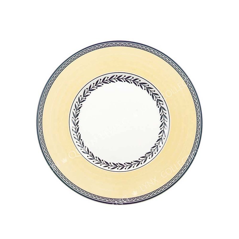 Audun Fleur Dinner Plate 10 1/2 inch - จานและถาด - เครื่องลายคราม สีเหลือง