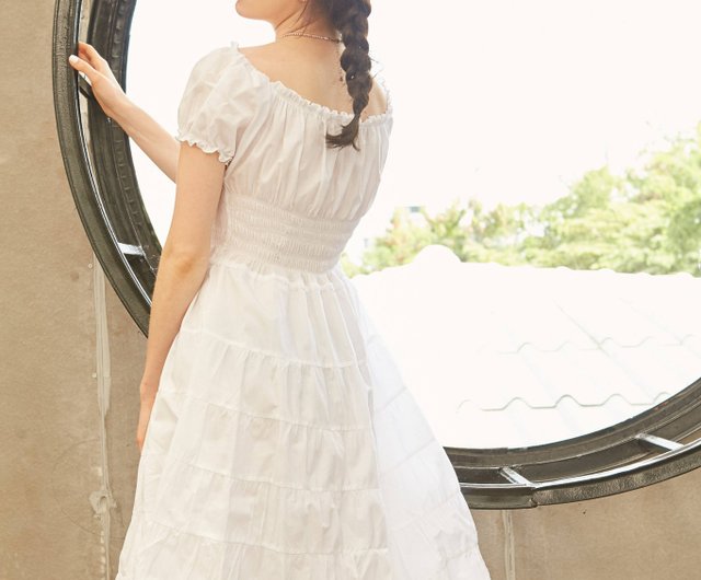 White cotton sundress outlet wedding