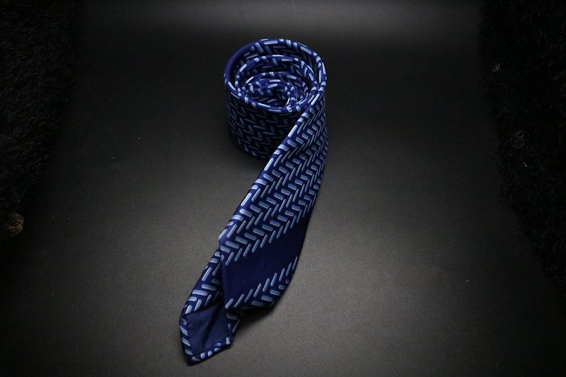 青い麦の穂模様のネクタイ/幅の狭い男性のnecktie