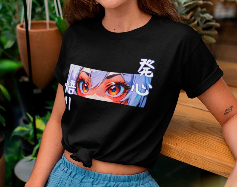 Kawaii Anime Girl 100% Cotton Unisex T-Shirt - 女 T 恤 - 棉．麻 多色