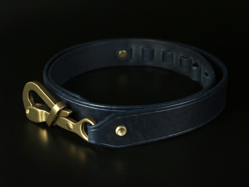 HEYOU Handmade - Sailor Belt Sailor Leather Belt - Blue - Belts - Genuine Leather Blue