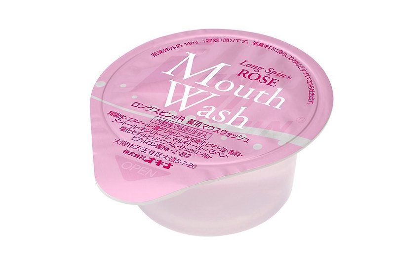 日本翁 ロングスピンマウスウォッシュ - 歯ブラシ・オーラルケア - プラスチック ピンク