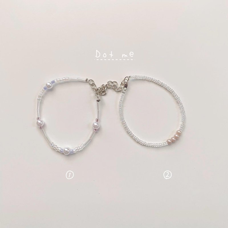 Wallah_studio: dot me bracelet - สร้อยข้อมือ - วัสดุอื่นๆ ขาว