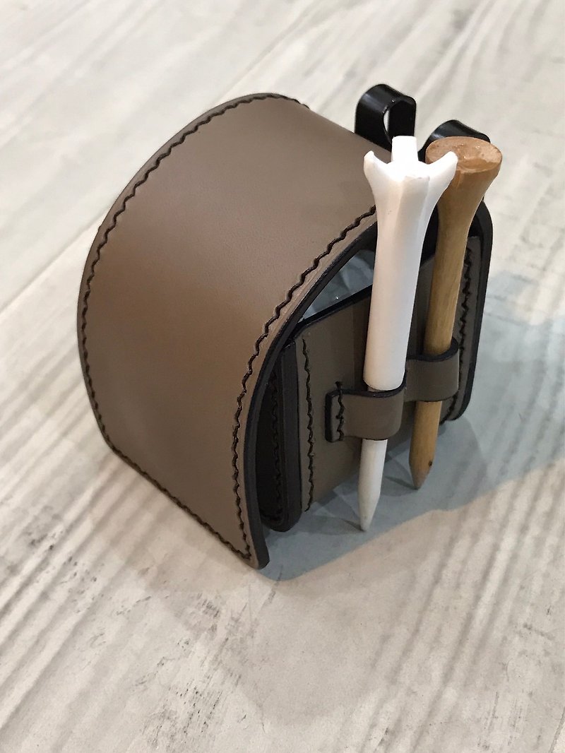 Golf Bag Small Waist Bag Waist Clip (Single Ball) - Other - Genuine Leather 