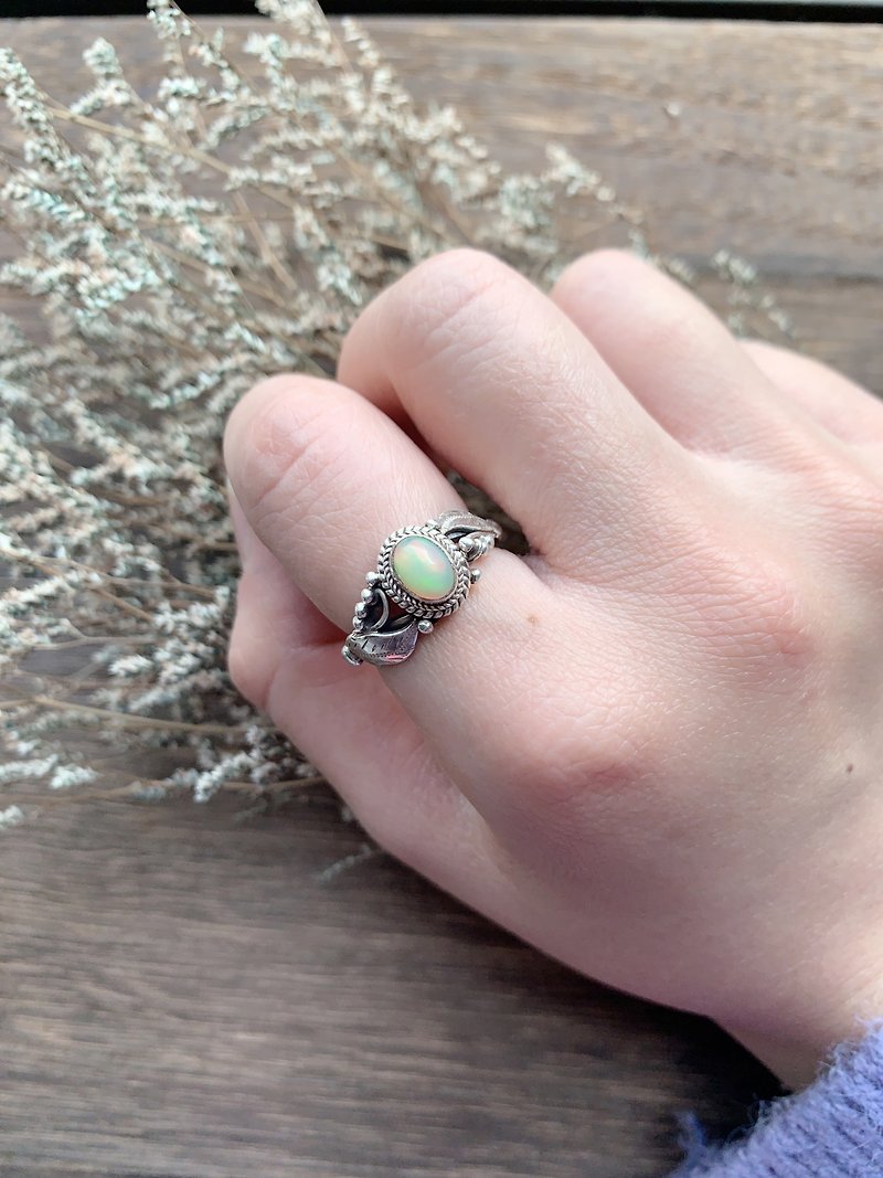 Opal 925 Sterling Silver The Wizard Of Oz Ring Nepal Handmade Silver Jewelry - General Rings - Gemstone Silver