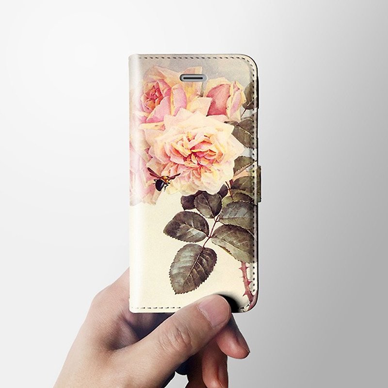 iPhone 7 / 8 翻蓋手帳型手機保護皮套 B052 - 手機殼/手機套 - 真皮 粉紅色