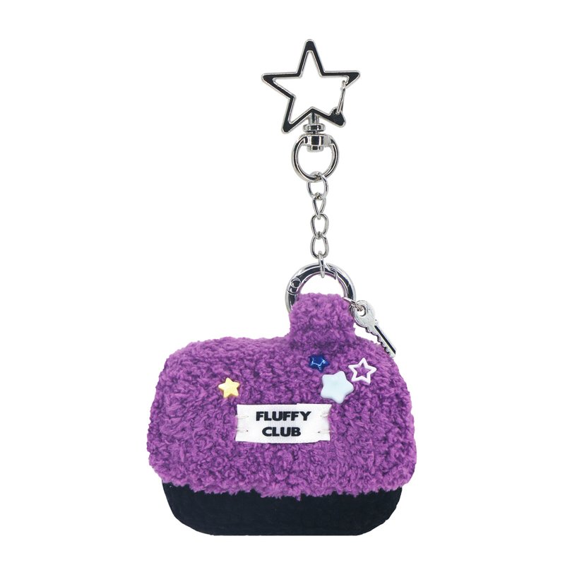 'SWEET HOME SWEET' AirPods 3&Pro case PURPLE roof BLACK wall (STAR SPRING) - AirPods/耳機保護套 - 繡線 紫色