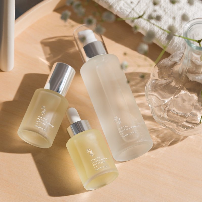 【Simple JAN DAN】Classic three steps - youth dew + blemish essence + revitalizing essence#免运 - Essences & Ampoules - Glass 