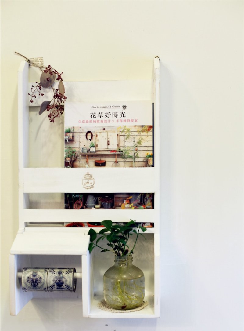 【好日戀物】日雜雜誌層架 - 收納箱/收納用品 - 木頭 白色