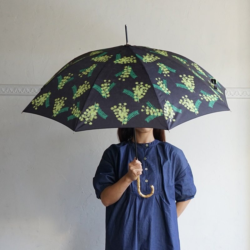 Bamboo handle umbrella,It can be used both in sunny and rainy weather,Parasol - ร่ม - วัสดุกันนำ้ หลากหลายสี