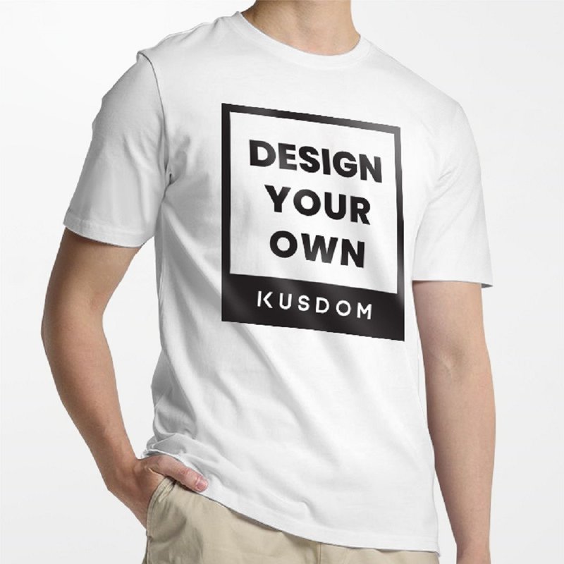 【客製化禮物】男版棉質圓領T恤 衣服│男裝上衣/T恤/服飾/素T - 男 T 恤 - 棉．麻 多色