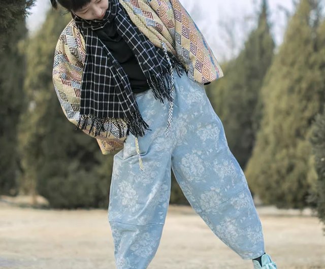 ライトブルー ワイドレッグデニム ライトブルー ワイドレッグデニム