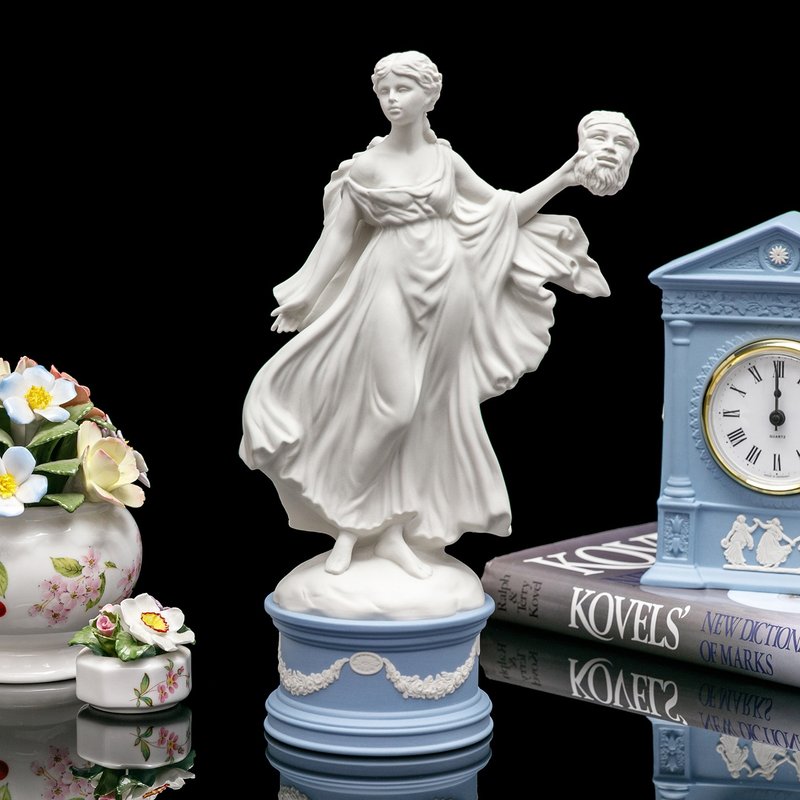 英國製Wedgwood繆斯女神Muses限量陶瓷娃娃客廳藝術裝飾 文藝女神 - 擺飾/家飾品 - 瓷 