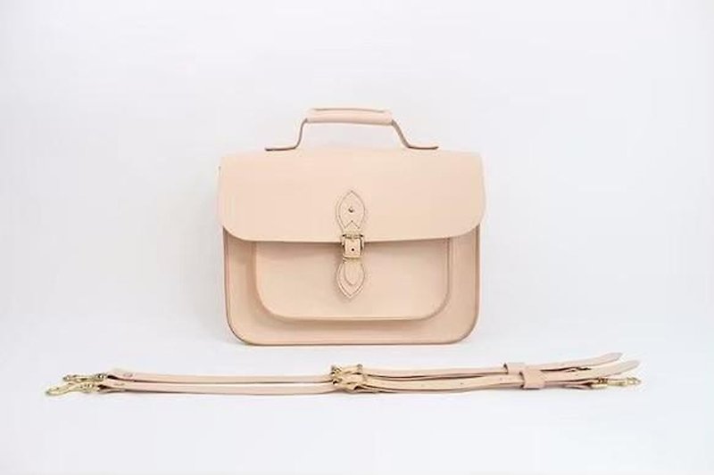 Gu Yuexiang Studio-Customized handmade leather backpack, clutch, handbag, shoulder bag - Messenger Bags & Sling Bags - Genuine Leather 