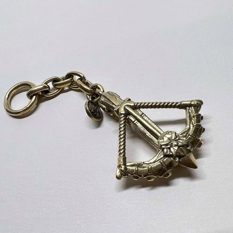 วัสดุอื่นๆ ที่ห้อยกุญแจ - Keychain crossbow bronze. Pendant for keys, bag, wallet, knife, strap.