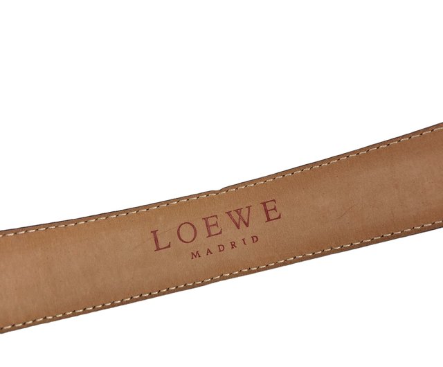 日本直送 名牌中古包 】LOEWE ロエベ ベルト ブラウン アナグラム レザー vintage ヴィンテージ オールド 7x2w68 - ショップ  VintageShop solo ベルト - Pinkoi