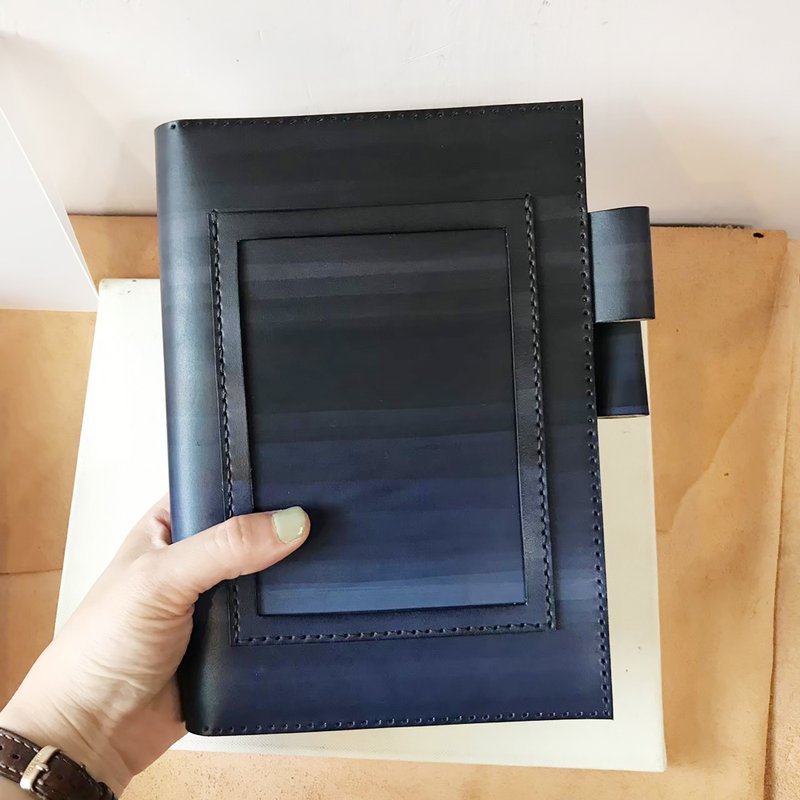 hohokeung專屬訂單_植鞣真皮書套_無印良品A5尺寸 - 筆記本/手帳 - 真皮 粉紅色