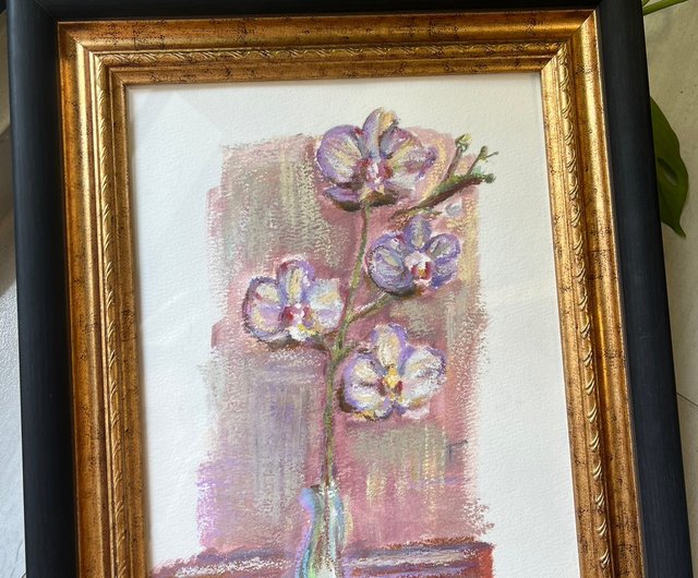 ◯絵画　オイルパステル画 額装品 ◯絵画 オイルパステル画 額装品 - メルカリ