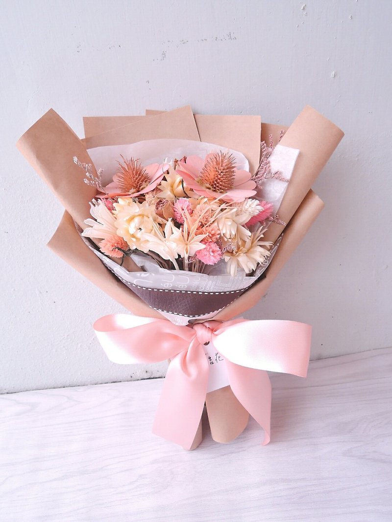JY.flower solution flower [spring atmosphere soft sense] silk Diana dry bouquet / graduation bouquet - ตกแต่งต้นไม้ - พืช/ดอกไม้ สึชมพู