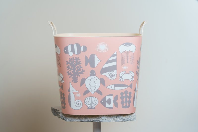 日本 Stacksto X Toshiyuki Fukuda 聯名收納籃 (玫瑰色海) - 居家收納/收納盒/儲物盒 - 塑膠 多色