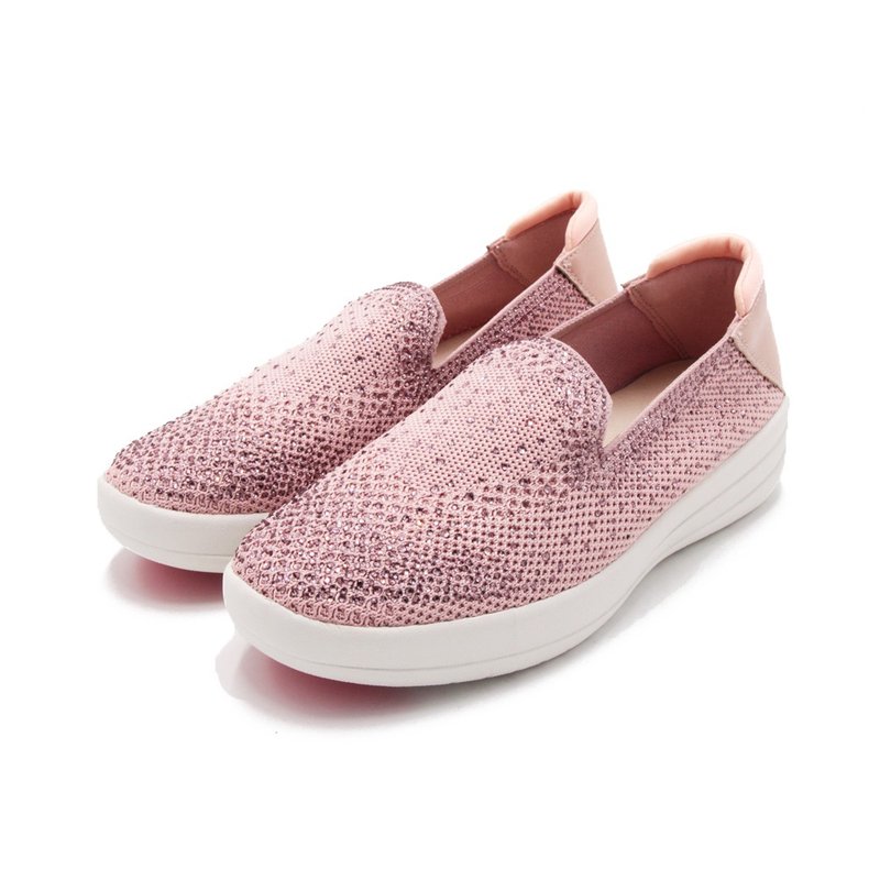 W&M Sparkling Beads and Diamond Flying Thread Braided Breathable Heightening Platform Shoes for Women - Pink (also available in black and blue) - Women's Casual Shoes - Rubber 