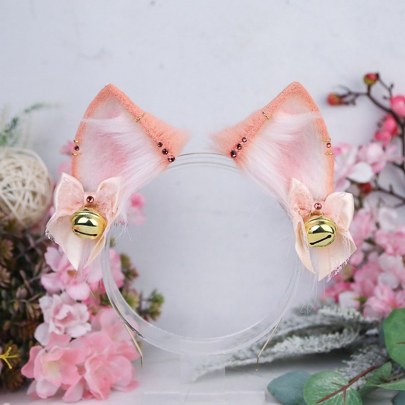 Peachy Cat Ears - Hair Accessories - Other Materials Gold
