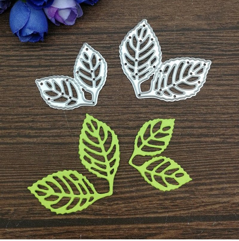 用於剪貼簿的葉花金屬切割模具 切割模具模具 剪貼簿模具 紙工 - 零件/散裝材料/工具 - 其他金屬 銀色