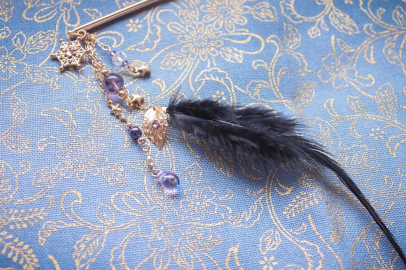 *Lilu Na Story*Snow curse hairpin - Hair Accessories - Other Metals Purple