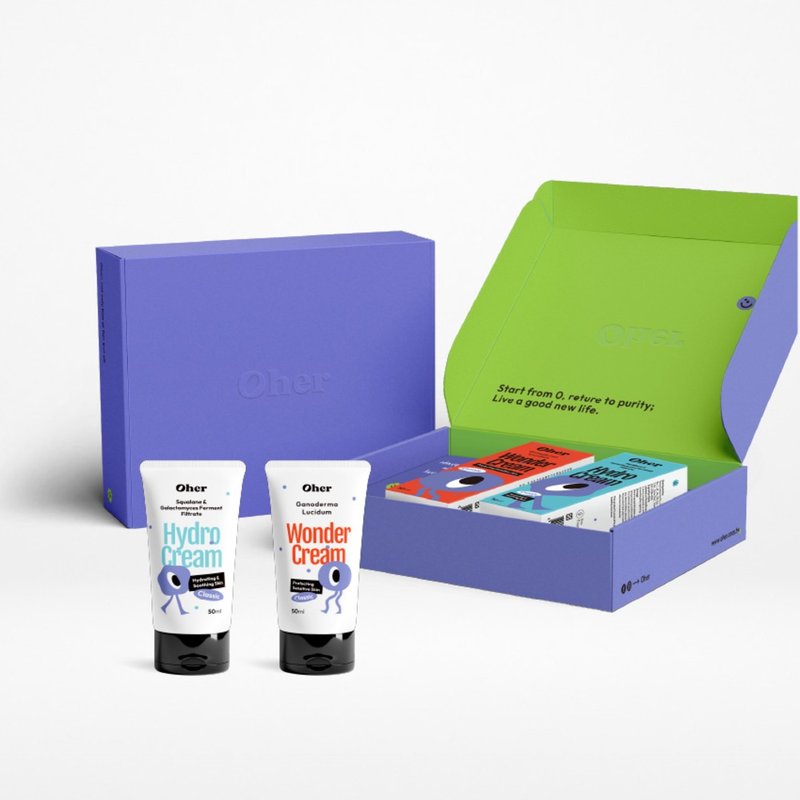 Moisturizing and repairing gift box set-birthday gift and moon gift made in Taiwan - Day Creams & Night Creams - Other Materials 